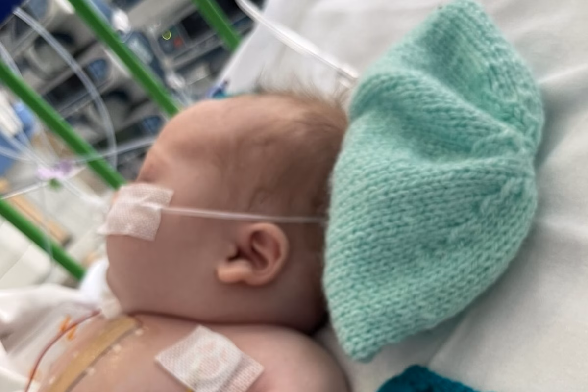 Baby in hospital