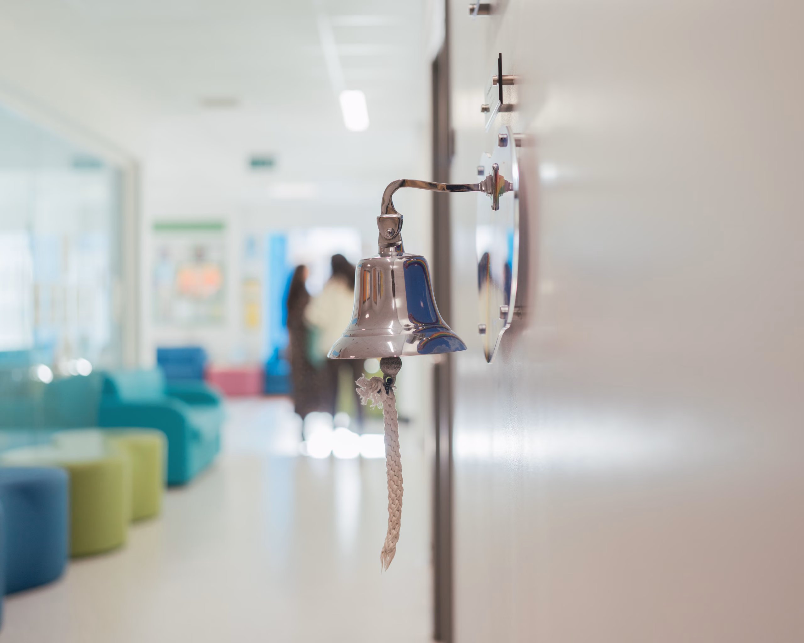 End of cancer treatment bell for kids