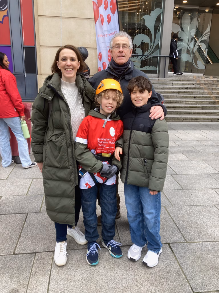 Adventurous-Aubrey-with-his-mum-dad-and-brother.