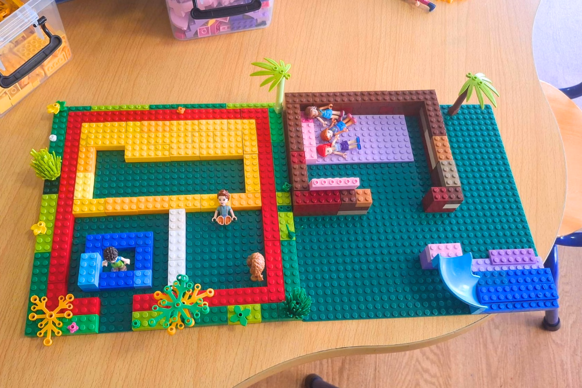 Lego house and garden